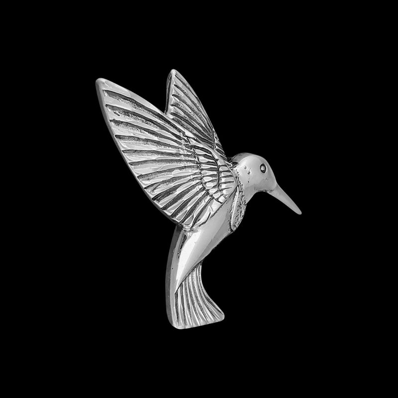 Hummingbird Pendant, 925 Sterling Silver Pendant, Hummingbird Jewelry, Bird Jewelry, Aviary Pendant