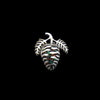 925 Sterling Silver Pine Cone Pendant with Mixed Opal Inlay