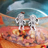925 Sterling Silver Tawa Earrings, Hopi, Sun God, Kachina Dancer, Sun Dancer Stud Earrings