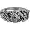Sterling Silver Rose on Display Ring