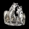 925 Sterling Silver Pair of Horse Ring, Size 7 Ring, Pony Ring