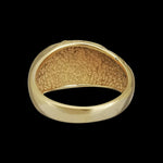925 Sterling Silver Gold Ring, 14KT Gold plated Sterling Silver, Vintage Ring Design, Size 6