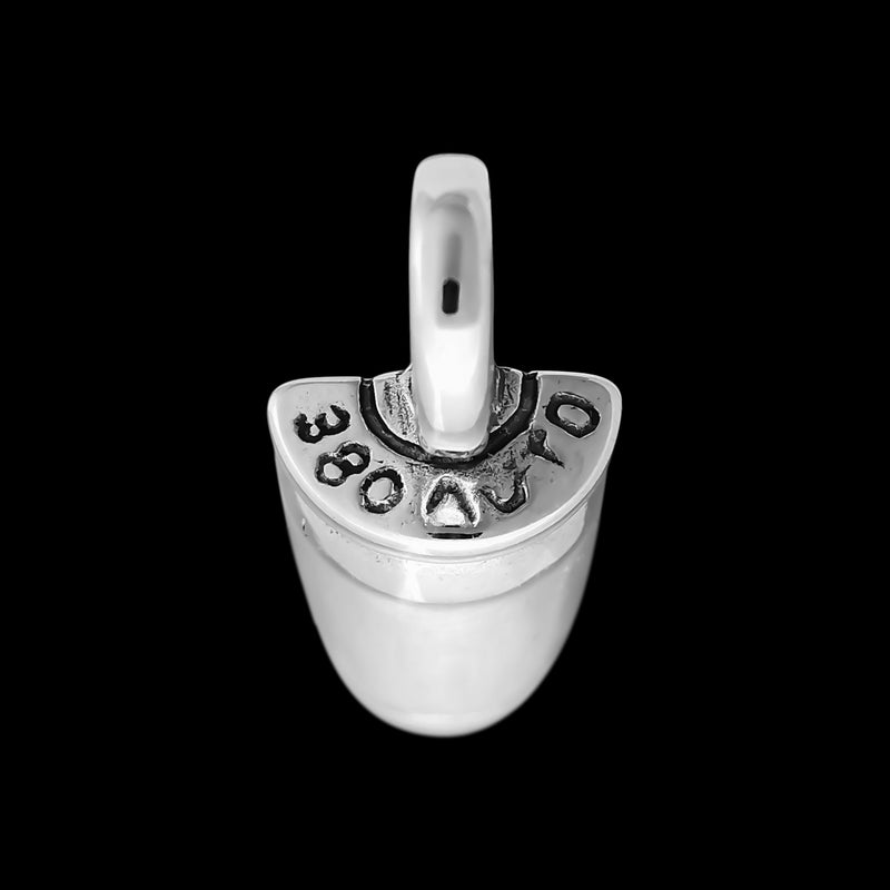 Bullet Pendant, 925 Sterling Silver Pendant, Ammo Pendant, Ammunition Pendant, 380 Auto Jewelry