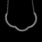 925 Sterling Silver Diamond Cut Necklace