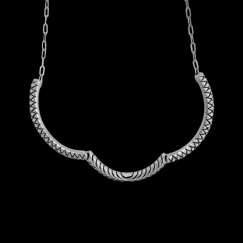 925 Sterling Silver Diamond Cut Necklace