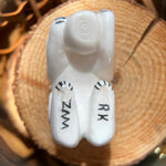Zuni Smiling Chameleon Fetish with Lightning Storm Symbol