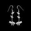 Sterling Silver Native American Frog Fetish Earrings