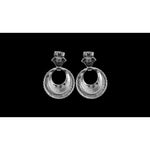 925 Sterling Silver Vintage Earrings, 1950 Design Earrings, fleur de lis Earrings, Royal Family Earrings