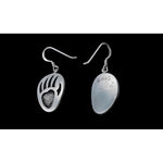 925 Sterling Silver Bear Paw dangle earrings