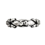 Size 8.5-925 Sterling Silver Kissing Fogs Band Ring