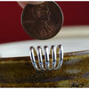 Sterling silver five wire earring cuff