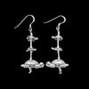 Sterling Silver Native American Turtle Fetish Earrings