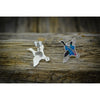 Sterling Silver Duck Earrings • Navajo Handmade • Mallard Duck Design