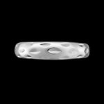 Size 11 Diamond Cut Solid Silver Band