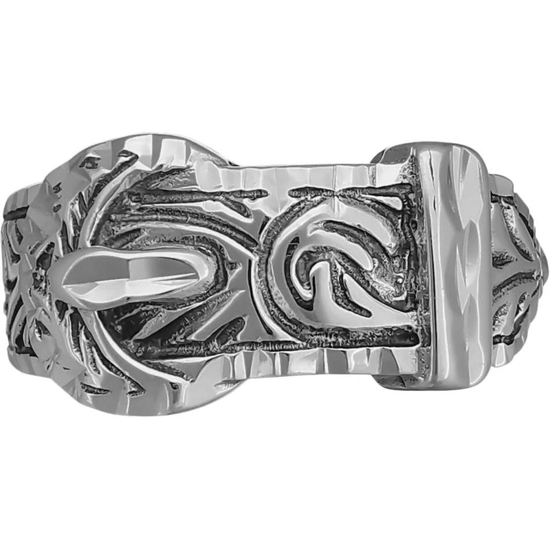 Size 7 Diamond Cut Western Belt Ring