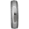 Sterling Silver High Polish Beaded Edge Band