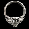 Size 6-925 Sterling Silver Grey Wolf Ring