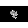 Sterling Silver Cheeky Little Devil Pendant, Pitch Fork, Flying, Wings