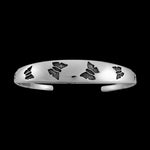 Butterfly Cuff Bracelet • 925 Sterling Silver • Navajo Handcrafted • Native American Jewelry