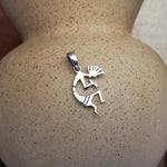 Sterling Silver kokopelli Pendant – Symbol of Music, Fertility & Joy