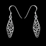 Fiddlehead Marquise Dangle Earrings
