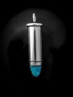 Sterling Silver and Turquoise Bullet Pendant