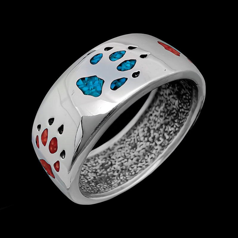 Wolf Paw Ring • Wolf Claw Design • 925 Sterling Silver • Navajo Handmade • Native American Jewelry
