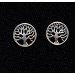 Sterling Silver Tree of Life stud post earrings