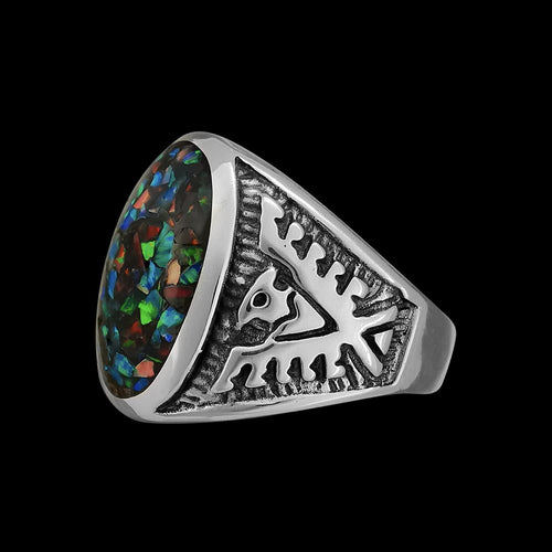 Thunderbird Ring • Eagle Design • Navajo Handmade • Native American Jewelry