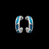 925 Sterling SIlver Navajo Earrings, Tribal Earrings, Navajo Hoop Earrings