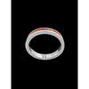 Size 9-925 Sterling Silver Red Opal Infinity Ring, Single Inlay Band Design, Handmade Opal Band, Handcrafted Birthstone Jewelry