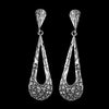 Abstract Double Teardrop Stud Earrings