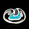 Chantilly Lace Ring, Turquoise, Sterling Silver