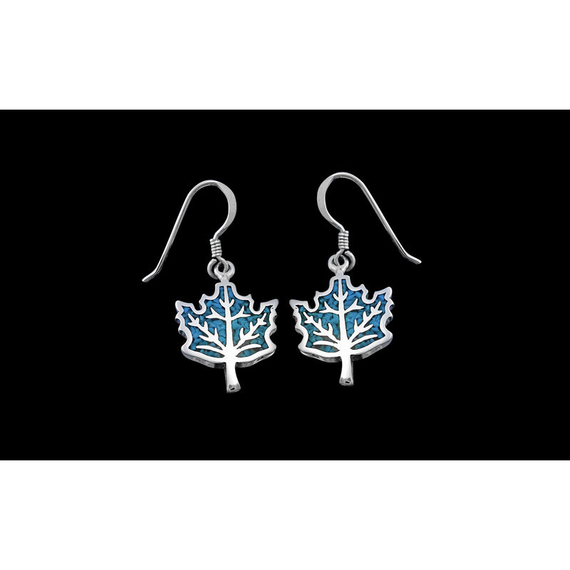 Maple Leaf Earrings • 925 Sterling Silver • Fall Nature Jewelry • Leaves Leaf