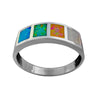 Opal Four Squares Ring