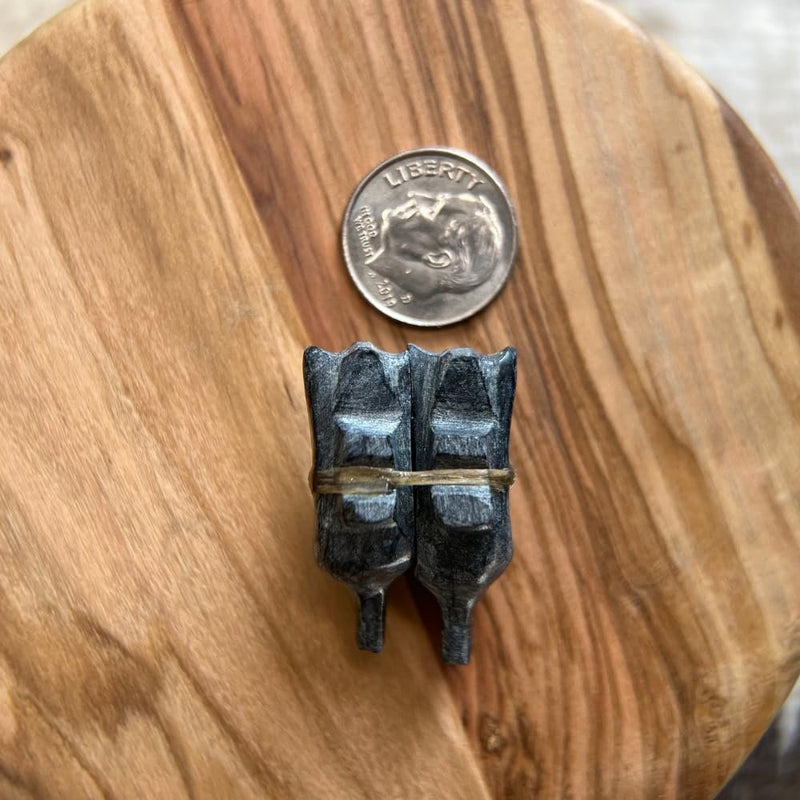 Zuni Fetish • Handcarved Raven Fetish • Sunface Fetish •