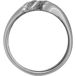 Diamond Cut Breaking Waves Ring