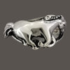 Size 7.75-925 Sterling Silver Galloping Horse Spirit Ring