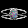 Opal Cuff Bracelet • Navajo Handcrafted • Sterling Silver • Native American