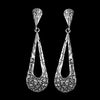 Abstract Double Teardrop Stud Earrings