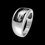 Sterling Silver Lone Eagle Ring