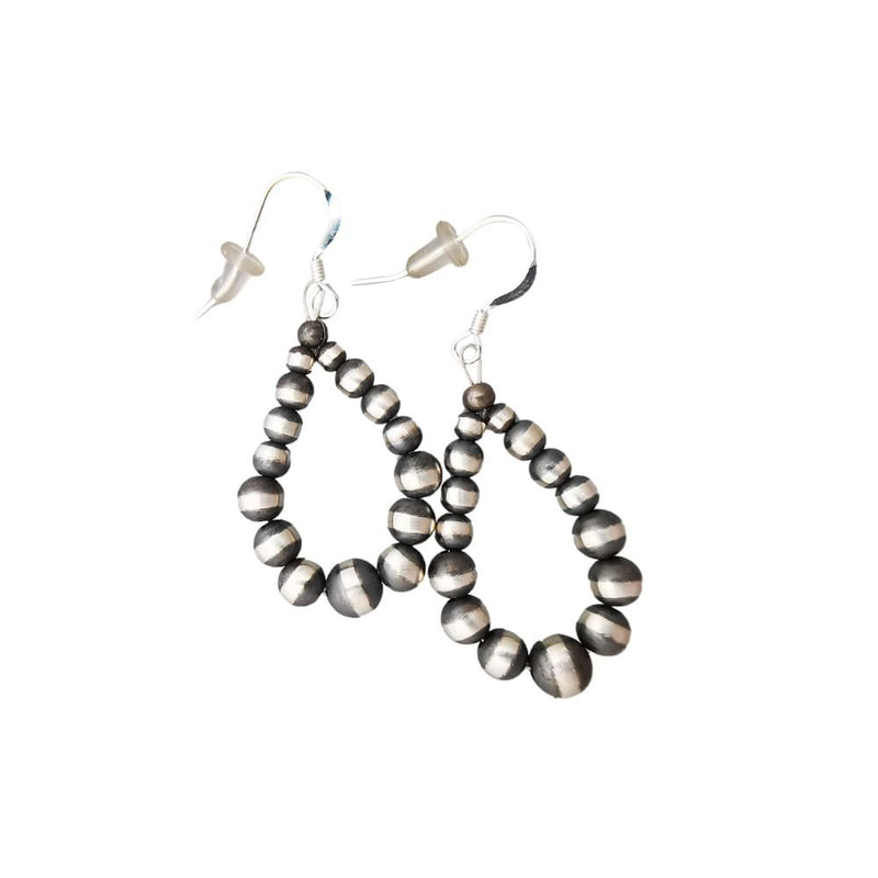 Sterling Silver Native American Navajo Pearl Earrings