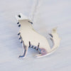 925 Sterling Silver Wolf Pendant, Howling Wolf Pendant, Wolf Howling at The moon Pendant
