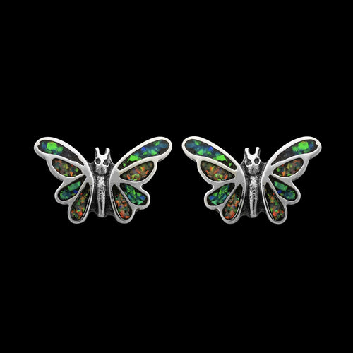 Navajo Butterfly Earrings • Handcrafted • Southwest Jewelry • Butterflies