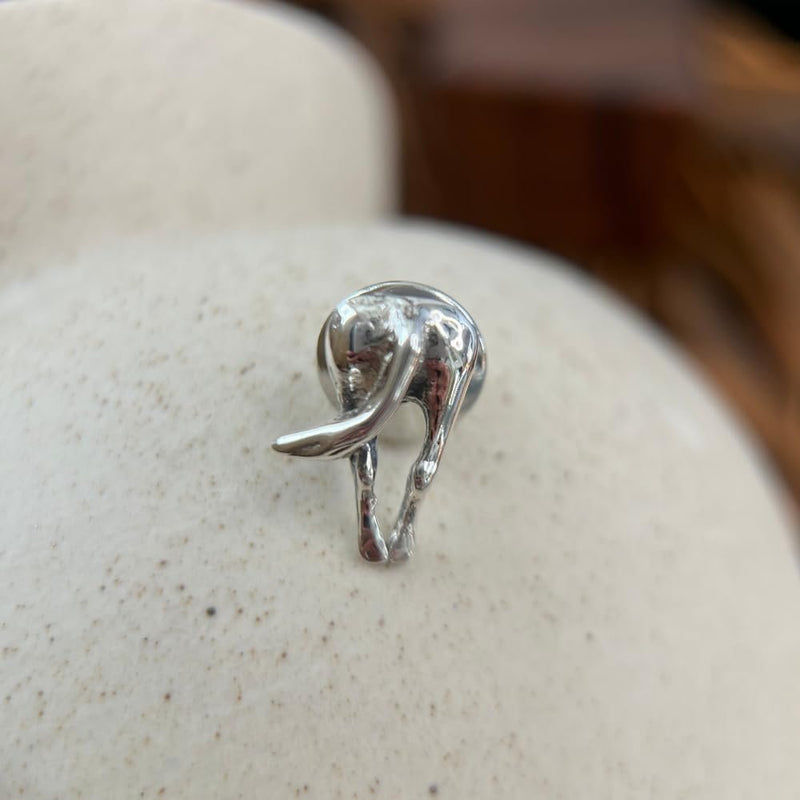 Sterling Silver Horse Rear End Tie Tack – Whimsical & Unique