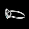 Sterling Silver Open Heart Turquoise Ring