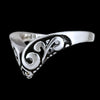 Size 8 Vintage 925 Sterling Silver Flourish Tiara Ring