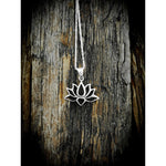 925 Sterling Silver Lotus Pendant