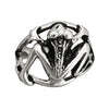 Size 8-925 Sterling Silver Frog Ring