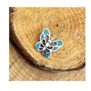 Sterling Silver and Blue Turquoise Butterfly Pendant
